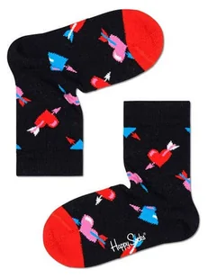 Happy Socks Skarpety "Cupid with heart" w kolorze czarnym ze wzorem - Skarpetki damskie - miniaturka - grafika 1