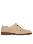 Półbuty męskie - Tommy Hilfiger Półbuty Dress FM0FM05776 Beżowy - miniaturka - grafika 1