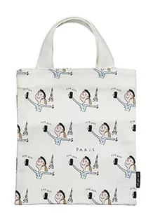 Torebki damskie - Barbapapa Paryż płócienna i plażowa torba na zakupy, 26 cm, biała - grafika 1