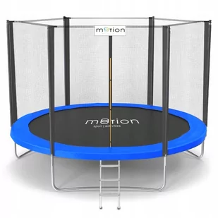 Motion, Trampolina ogrodowa z siatką zewnętrzną i drabinką, 8 FT/244 cm - Trampoliny - miniaturka - grafika 1