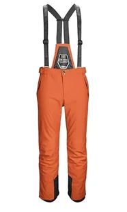 killtec Mężczyźni Spodnie narciarskie/spodnie narciarskie na szelkach z odpinanym śliniakiem i ochroną krawędzi Larok, gebranntes orange, L, 35244-000 - Spodnie narciarskie - miniaturka - grafika 1