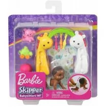 Mattel Lalka dziecko + akcesoria GHV85 - Lalki dla dziewczynek - miniaturka - grafika 1