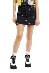 Desigual Damska spódnica, czarny, XL - Spódnice - miniaturka - grafika 1