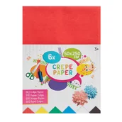 Dekoratorstwo - Papier krepowy 50x250 cm , 6 arkuszy - miniaturka - grafika 1