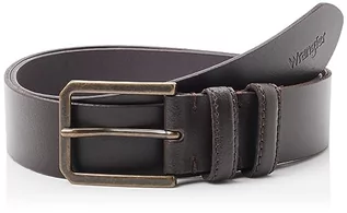 Paski - Wrangler Męski pasek Slim Belt, brązowy, 105, brązowy, 105 - grafika 1