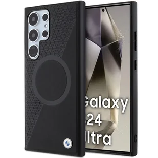 BMW BMHMS24S23RTPK S24 S921 czarny/black hardcase Signature Leather Half Textured & Circle MagSafe - Etui i futerały do telefonów - miniaturka - grafika 10