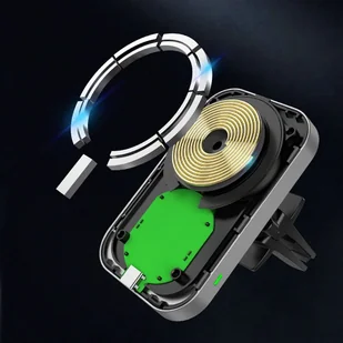 Uchwyt Samochodowy z Ładowarką Magnetyczną CW19 Magsafe - Uchwyty samochodowe do telefonów - miniaturka - grafika 5
