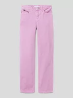 Spodnie i spodenki dla dziewczynek - Jeansy z szeroką nogawką z bawełny model ‘IRIS ORCHID’ - miniaturka - grafika 1