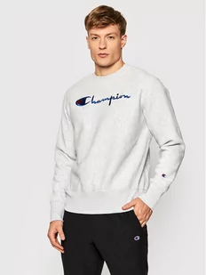 Champion Bluza Embroidered Script Logo Reverse Weave 216539 Szary Regular Fit - Bluzy sportowe męskie - miniaturka - grafika 1