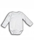 Body dla niemowląt - Body Niemowlęce Kimono Białe DŁUGI RĘKAW 62 - miniaturka - grafika 1