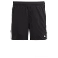 Kąpielówki dla chłopców - adidas, 3 paski, kostium kąpielowy, czarno-biały, 910A, dla dzieci - miniaturka - grafika 1