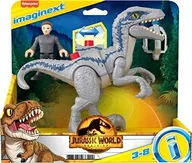 Figurki dla dzieci - figurka Imaginext Jurassic World Dinozaur Velociraptor Blue i Owen Grady - miniaturka - grafika 1