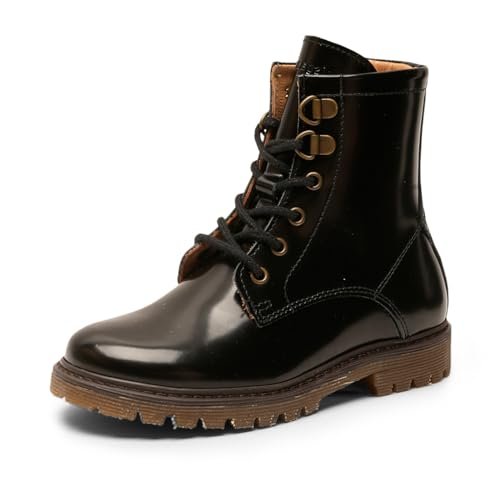 Bisgaard Unisex Maia modne buty dziecięce, Czarne Polido, 4.5 UK