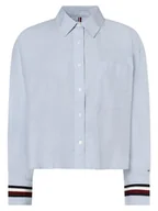 Koszule damskie - Tommy Hilfiger - Bluzka damska, niebieski - miniaturka - grafika 1