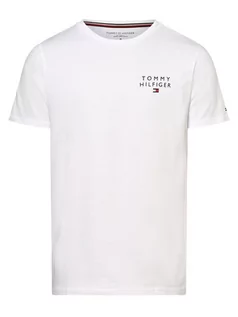 Piżamy męskie - Tommy Hilfiger - Męska koszulka od piżamy, biały - grafika 1