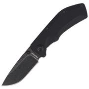 Noże - Nóż składany FoxEdge Pop Smoke G10 Black, Stone Washed PVD by Russ Kommer (FE-023) - miniaturka - grafika 1