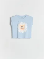 Bluzki dla niemowląt - Reserved - T-shirt z nadrukiem - jasnoniebieski - miniaturka - grafika 1