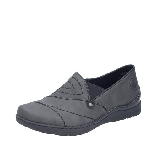 Rieker Damskie kapcie 48961, szare, rozmiar 39 EU