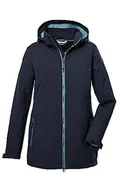 Kurtki damskie - Killtec Damska kurtka softshellowa/kurtka outdoorowa z odpinanym kapturem KOW 8 WMN SFTSHLL JCKT, granatowa, 36, 39685-000 - miniaturka - grafika 1