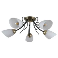 Oprawy, klosze i abażury - Italux Lampa wisząca CRISTINA czarny mat śr 58 cm 5x40W E27 - miniaturka - grafika 1