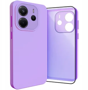 Etui do Xiaomi Redmi Note 14 5G Osłona Kamery, Fioletowe, Plecki Szkło - Etui i futerały do telefonów - miniaturka - grafika 1