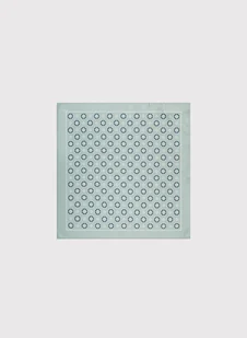 Jasnozielona poszetka we wzór - Dodatki do ubrań - miniaturka - grafika 1