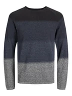 Swetry męskie - Jack & Jones Sweter "Hill" w kolorze granatowo-antracytowym - miniaturka - grafika 1
