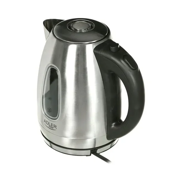 Czajnik Elektryczny Metalowy Duży 1,7L 2200W Podświetlenie LED Inox Adler