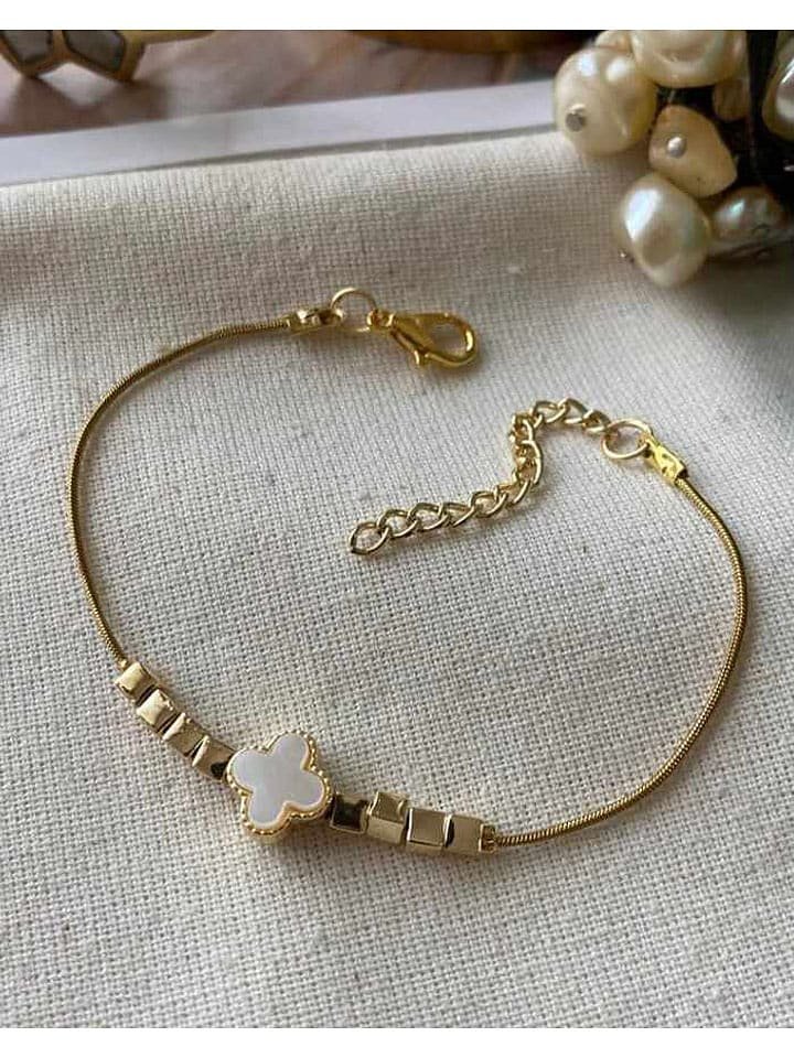 Luseera Pozłacana bransoletka z elementem ozdobnym