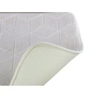 Dywaniki łazienkowe - Dywanik łazienkowy Sumba 45 x 75 cm romby beżowy - miniaturka - grafika 1