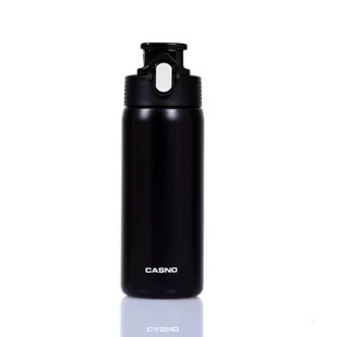 Casno Butelka termiczna Casno KXN-6065 450 ml czarna KXN-6065K - Shakery i bidony sportowe - miniaturka - grafika 1