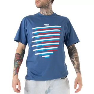 Koszulki sportowe męskie - Koszulka Prosto Klasyk Coltro KL232MTEE1053 - niebieska - grafika 1