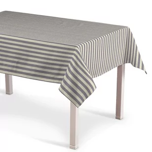 Dekoria Obrus prostokątny granatowo białe pasy 1,5cm) 130 × 130 cm Quadro - Obrusy i serwetki - miniaturka - grafika 1