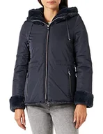 Kurtki damskie - Geox Kurtka damska Women's W Kaula, czarna IRIS/Black IRI, 54 (DE) - miniaturka - grafika 1