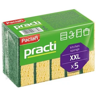 Paclan Gąbka do naczyń Practi 5 szt. 136850 - Akcesoria do myjek - miniaturka - grafika 2