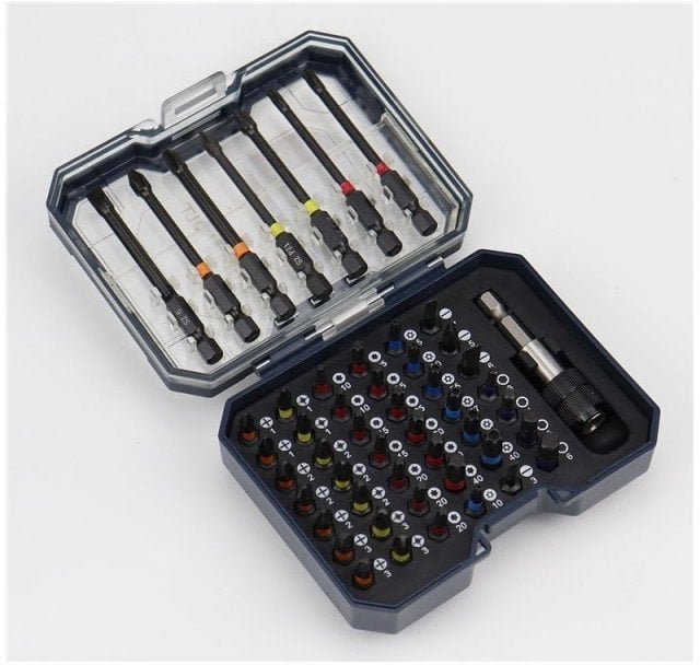 IMPACT SCREWDRIVER BIT SET HAUSHALT 50PC