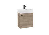 Szafki łazienkowe - Szafka łazienkowa pod umywalkę Defra Faro 47 cm orzech rockford 001-D-05038 - miniaturka - grafika 1