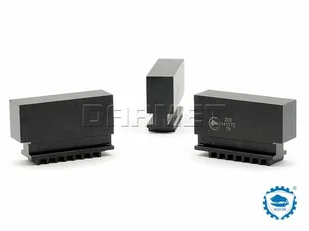 Szczęki jednolite miękkie 200 mm SJM | Komplet 3 szt. | do uchwytów 32**, 35**, 3-szczękowych - BISON-BIAL (398536040400) - Uchwyty tokarskie - miniaturka - grafika 1