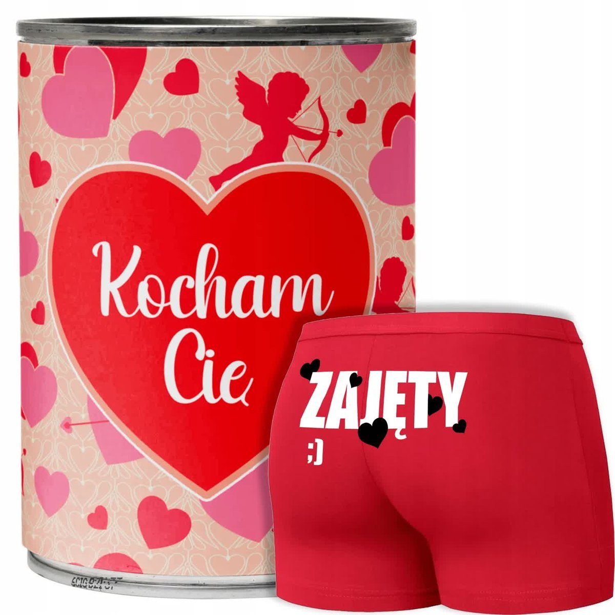 Śmieszne BOKSERKI Prezent na WALENTYNKI ZAJĘTY 