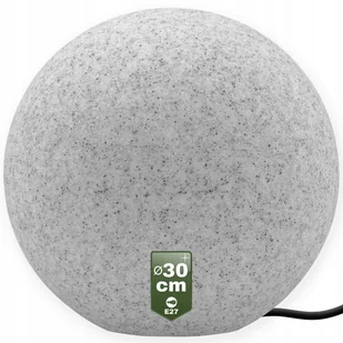 Lampa Ogrodowa KAMIENNA KULA 30CM NAZIEMNA do LED E27 ZEWNĘTRZNA IP65 - Lampy ogrodowe - miniaturka - grafika 1