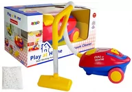 Zabawy w naśladowanie dorosłych - Import LEANToys Duży Odkurzacz Czerwono- Żółty na Baterie Światła Dźwięki Import LEANToys 6581 - miniaturka - grafika 1