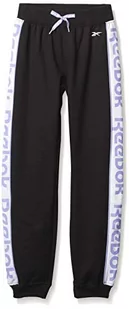 Reebok Reebok Spodnie dziewczęce Pantalon Lit Intl Reebok Logo czarny czarny 39 3725 - Spodnie i spodenki dla dziewczynek - miniaturka - grafika 1