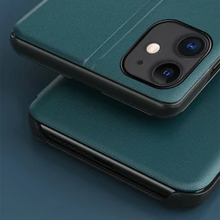 Eco Leather View Case elegancki futerał etui z klapką i funkcją podstawki iPhone 13 mini czarny - Etui i futerały do telefonów - miniaturka - grafika 7