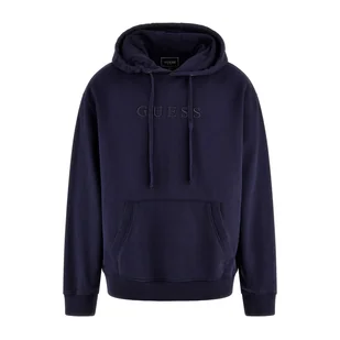 Męska Bluza GUESS FINCH TERRY GUESS WASHED HOODY M4RQ33K9YI1-F73J – Granatowy - Bluzy męskie - miniaturka - grafika 1
