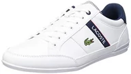 Trampki męskie - Lacoste Chaymon 0120 2 CMA, trampki męskie, Wht Nvy Red, 47 EU - miniaturka - grafika 1