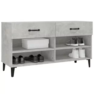 Lumarko Szafka na buty, szarość betonu, 102x35x55 cm - Szafki na buty - miniaturka - grafika 4