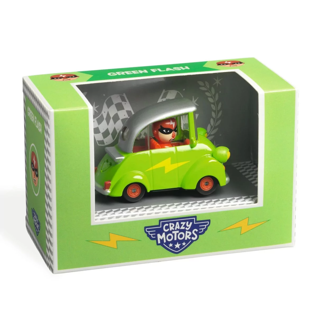 Samochód Djeco Crazy Motors - Green Flash