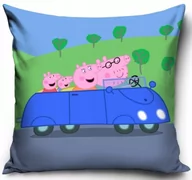 Pościel dla dzieci - poszewka na poduszkę jasiek ŚWINKA PEPPA PIG 40x40 - miniaturka - grafika 1