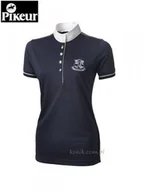 Koszulki jeździeckie - PIKEUR Koszula konkursowa granatowa - miniaturka - grafika 1