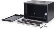 Szafy rack - DIGITUS Netzwerk-Set 483 mm 19" - 7HE, 540x400 mm BxT sw - miniaturka - grafika 1